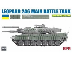 Leopard 2A6 tankas 1/35 riboto leidimo plastikinis surenkamas modelis RFM-5103