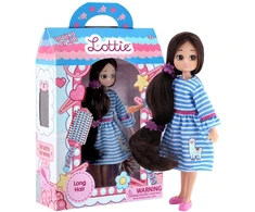 Lottie ilgaplaukė lėlė 18 cm su plaukų šepetėliu ir aksesuarais 3+