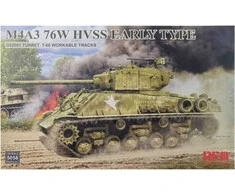 M4A3 76W HVSS Sherman tanko modelis 1/35 Rye Field RFM-5058