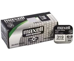 Maxell 319 SR527SW sidabro oksido laikrodžio baterijos, 10 vnt.