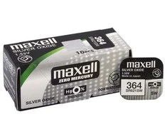 Maxell 364 SR621SW sidabro oksido laikrodžių baterijos 10 vnt.
