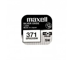 Maxell 371 SR920SW sidabro oksido laikrodžio baterijos 10 vnt.