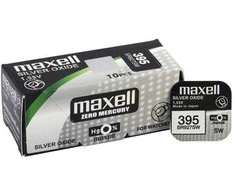 Maxell 395 SR927SW sidabro oksido laikrodžių baterijos, 10 vnt.