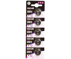 Maxell CR2016 3V ličio monetinės baterijos, 5 vnt. rinkinys