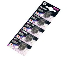 Maxell CR2032 ličio monetinės baterijos 3V, rinkinys 5 vnt.