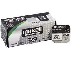 Maxell SR616SW 321 sidabro oksido laikrodžio baterijos, 10 vnt.