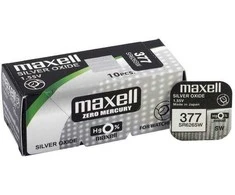Maxell SR626SW 377 laikrodžio baterijos, sidabro oksido, 10 vnt.