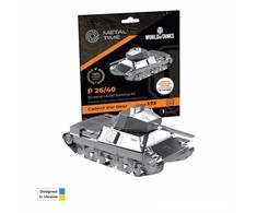 Metal Time Models Metal Time P26/40 tanko metalinis konstruktorius 1:72 World of Tanks