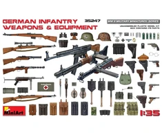 MiniArt vokiečių pėstininkų ginklai ir ekipuotė WW II 1/35 35247