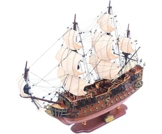 Mirtop Didelis burlaivio HMS Prince modelis 94 cm, rankų darbo