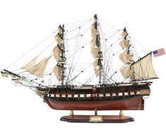 Mirtop Didelis burlaivio USS Constitution modelis 100 cm, rankų darbo