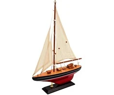 Mirtop Medinis burlaivio modelis 30x42 cm – elegantiška jūrinė dekoracija