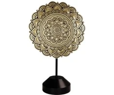 Mirtop Auksinė mandalos skulptūrėlė – elegantiška budistinė dekoracija, 28 cm