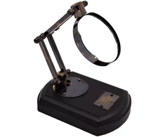 Mirtop Reguliuojamas retro didinamasis stiklas su mediniu pagrindu, 3,5x