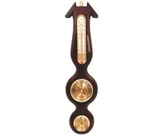 Mirtop Vintažinė sieninė orų stotis: barometras, termometras, higrometras 40 cm