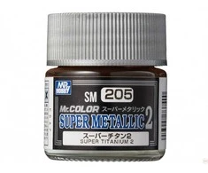 Mr Hobby Mr.Color Super Metallic II SM-205 Super Titanium II nitro dažai 10 ml