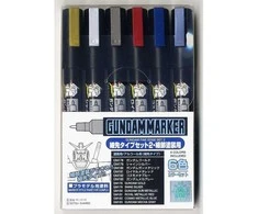 Mr Hobby Mr.Hobby Gundam Marker Fine Edge žymeklių rinkinys 2 vnt., GMS-126