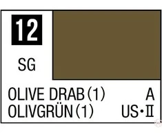 Mr Hobby Mr.Hobby Mr.Color C-012 Olive Drab (1) nitro dažai, 10 ml