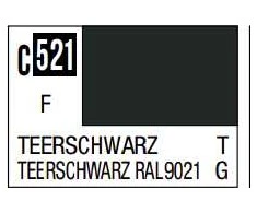 Mr Hobby Mr.Hobby Mr.Color C-521 Teerschwarz nitro dažai modeliams, 10 ml