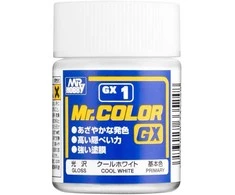 Mr Hobby Mr.Hobby Mr.Color GX dažai Cool Baltas GX-1, 18 ml