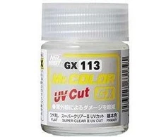 Mr Hobby Mr.Hobby Super Clear III UV Cut nitro matinis lakas GX-113, 18 ml