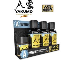 Mr Hobby Mr.Hobby Yakumo WWII Vakarų fronto sendinimo rinkinys WY-01, emaliai