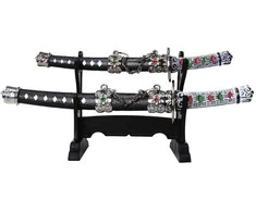 Mysticallstm Mayer Chess Samurajų Katana Laiškų Atidarytuvų Rinkinys su Stovu, 2 vnt