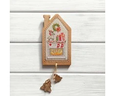 NeoCraft Siuvinėjimo kryželiu rinkinys Cozy Corner su mediniu rėmeliu 6x10 cm