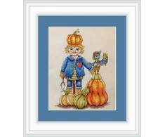 NeoCraft Siuvinėjimo kryželiu rinkinys „Moliūgų sargai“, 16x25 cm, Zweigart