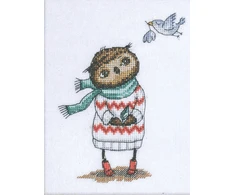 NeoCraft Siuvinėjimo kryželiu rinkinys „Pavasaris“, 12x17 cm, 64x92 dygs.
