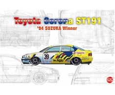 Nunu Beemax Beemax Toyota Corona ST191 1994 Suzuka 500 km nugalėtojas 1/24 modelio rinkinys