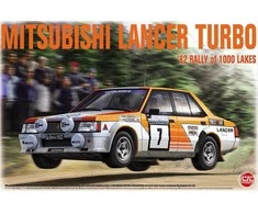 Nunu Beemax Mitsubishi Lancer Turbo 1982 1000 ežerų ralis 1/24 plastikinis rinkinys NuNu