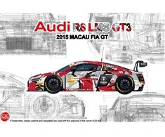 Nunu Beemax NuNu Audi R8 LMS GT3 2015, FIA GT Pasaulio taurė, 1/24 plastikinis rinkinys