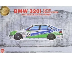 Nunu Beemax NuNu BMW 320i E46 Macau 2001 nugalėtojas, 1/24 plastikinis surinkimo rinkinys