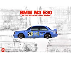 Nunu Beemax NuNu BMW M3 E30 Gr.A 1990 Inter TEC nugalėtojas Fuji, 1/24 plastikinis rinkinys