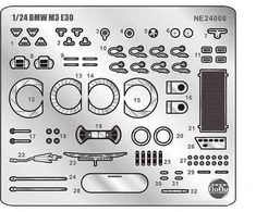 Nunu Beemax NuNu BMW M3 E30 Group A 1988 SPA 24H detalių rinkinys 1/24, E24008