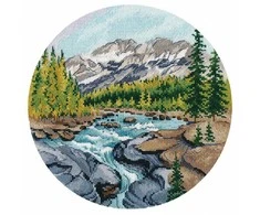 Oven Kryželių siuvinėjimo rinkinys „Johnston Canyon“, 20×20, 25 spalvų, 16 ct