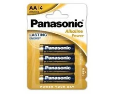 Panasonic Alkaline Power AA šarminės baterijos, 4 vnt. rinkinys