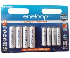 Panasonic Eneloop AA + AAA įkraunamų baterijų rinkinys 8 vnt.