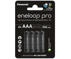 Panasonic Eneloop Pro AAA 930mAh įkraunamos baterijos, 4 vnt.