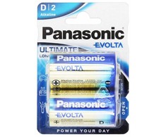 Panasonic Evolta D LR20 šarminės baterijos 1.5V, 2 vnt.