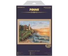Panna Klart Kryželiu siuvinėjimo rinkinys „Prie kranto“ – jūros peizažas, mėgėjams