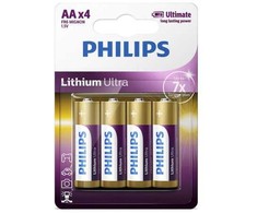 Philips Ultra AA (FR6) šarminės baterijos, 4 vnt. rinkinys