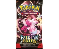 Pokemon Paldean Fates booster pakelis – 10 TCG kortų kolekcionieriams