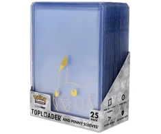 Pokémon Pikachu Toploader laikiklių ir įmaučių rinkinys 25+25 vnt. Ultra PRO