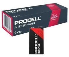 Procell Intense 9V pramoninės šarminės baterijos 10 vnt.