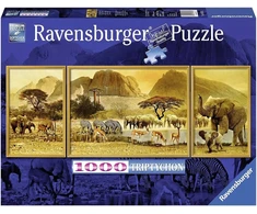 Ravensburger 1000 Puzzle Dėlionė: Unterwegs in Afrika
