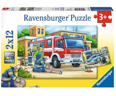 Ravensburger 2 dėlionės „Gelbėjimo tarnybos“, 2×12 det., nuo 3 m.
