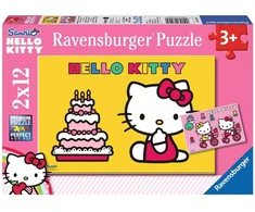Ravensburger 2 dėlionės „Hello Kitty“, 2×12 det., nuo 3 m.
