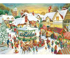 Ravensburger 2 dėlionės „Kalėdų kolekcija“, 2×500 det.